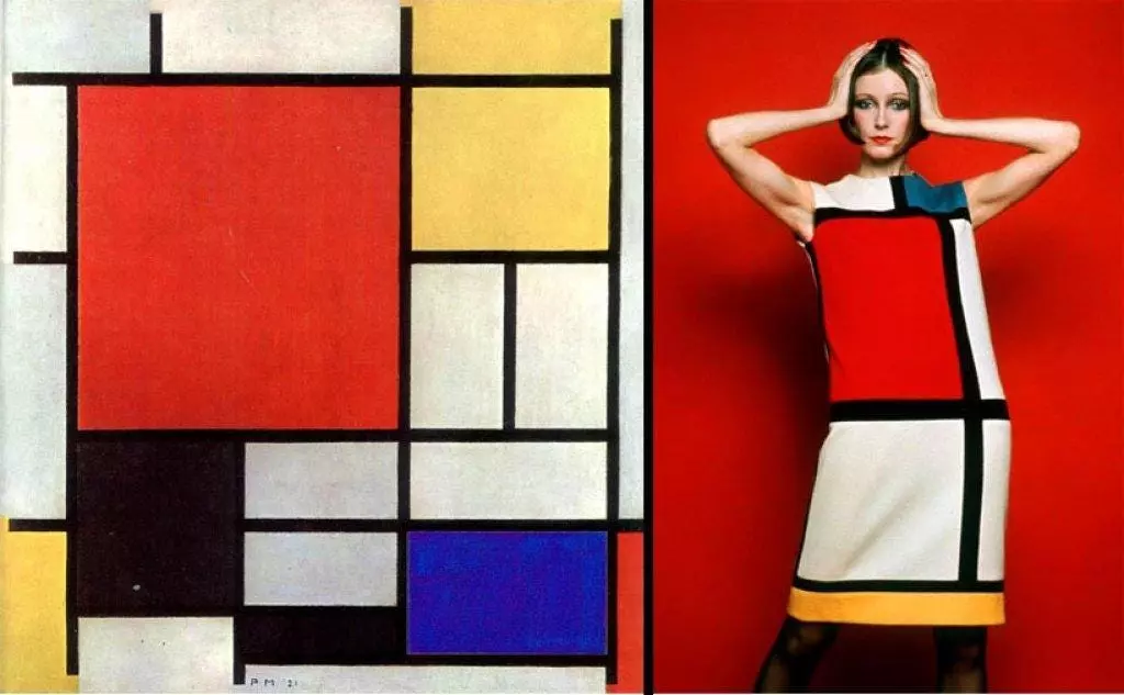 arte e moda : Mondrian e Saint Laurent