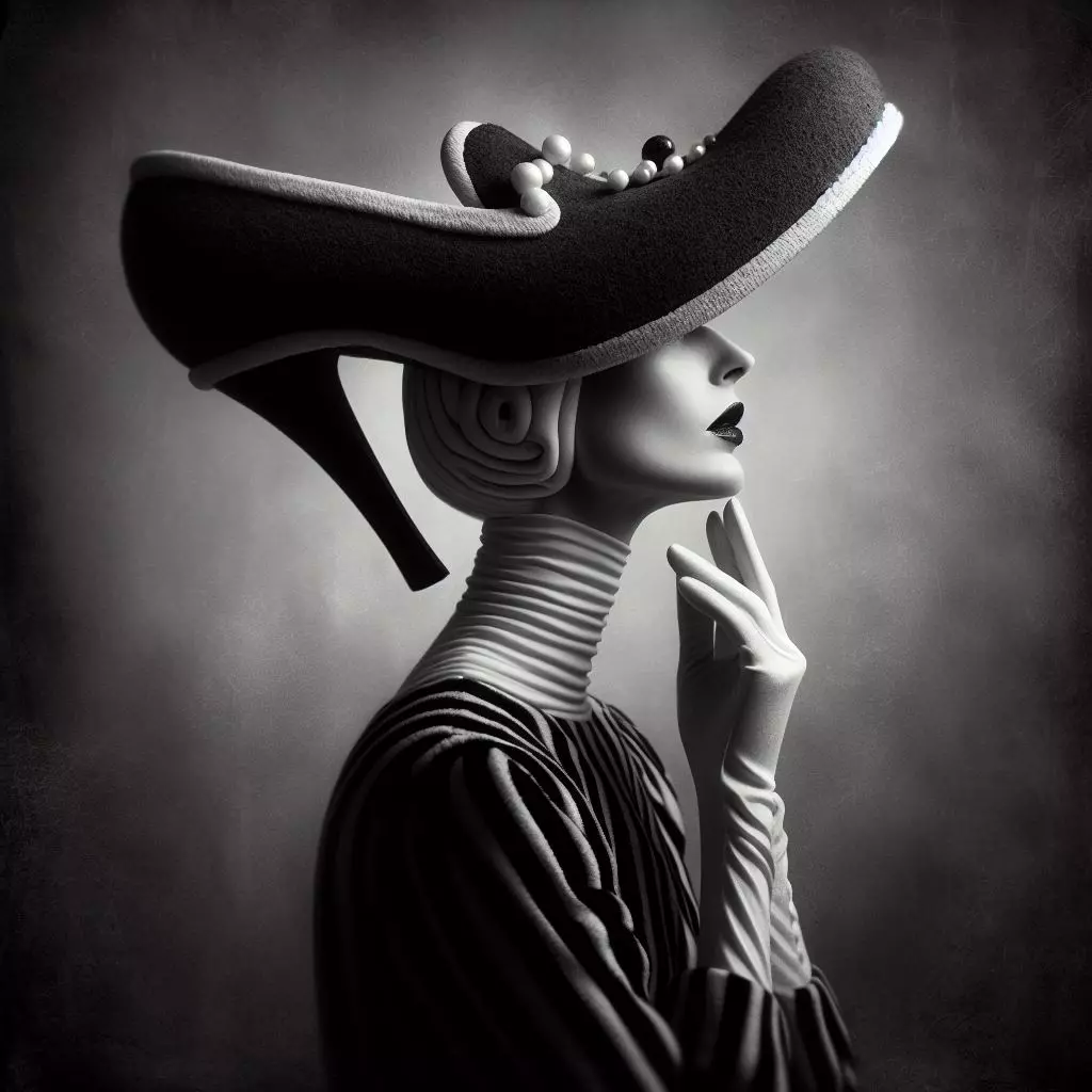 Versione artificiale del cappello-scarpa di Elsa Schiaparelli, connubio tra arte e moda